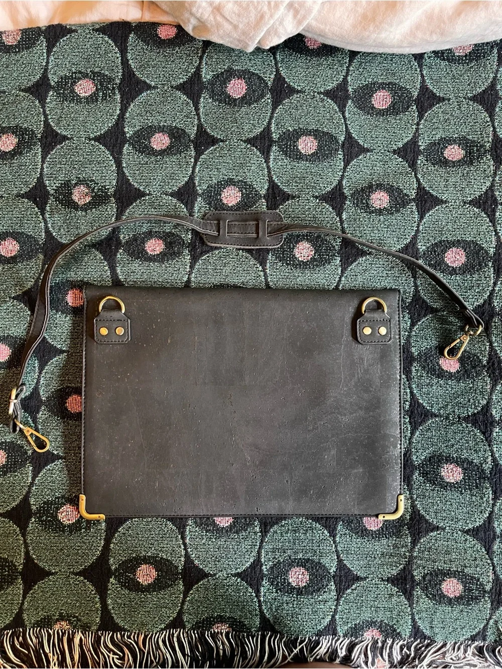 LaFlore Black Laptop Sleeve with Gold Accents